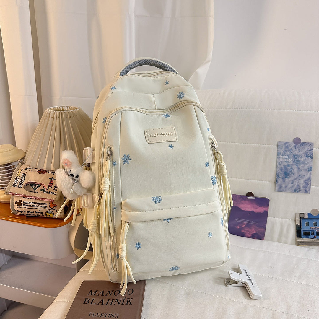 Elegant Floral Embroidered Backpack Kalsten