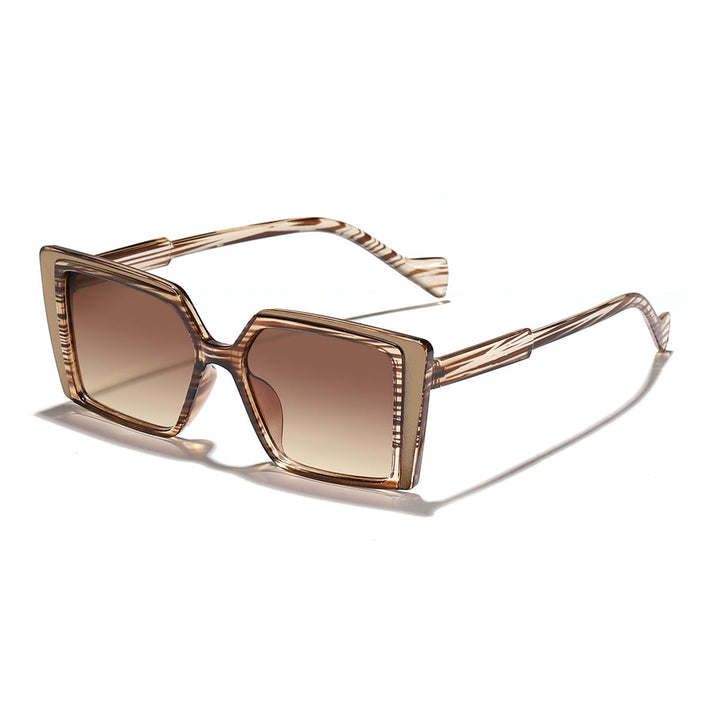 Women elegant square sunglasses with mirrored lenses Kalsten