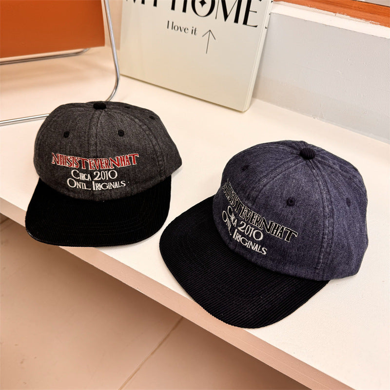 Men's Vintage-Inspired Embroidered Baseball Cap Kalsten