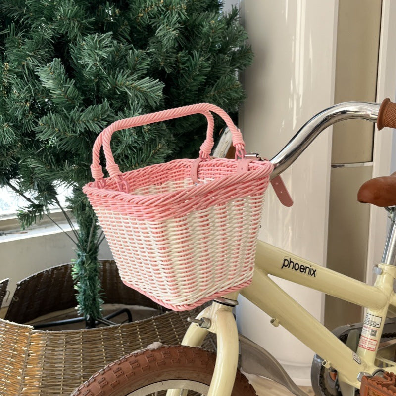 Women Handmade Basket with Leather Handles Kalsten