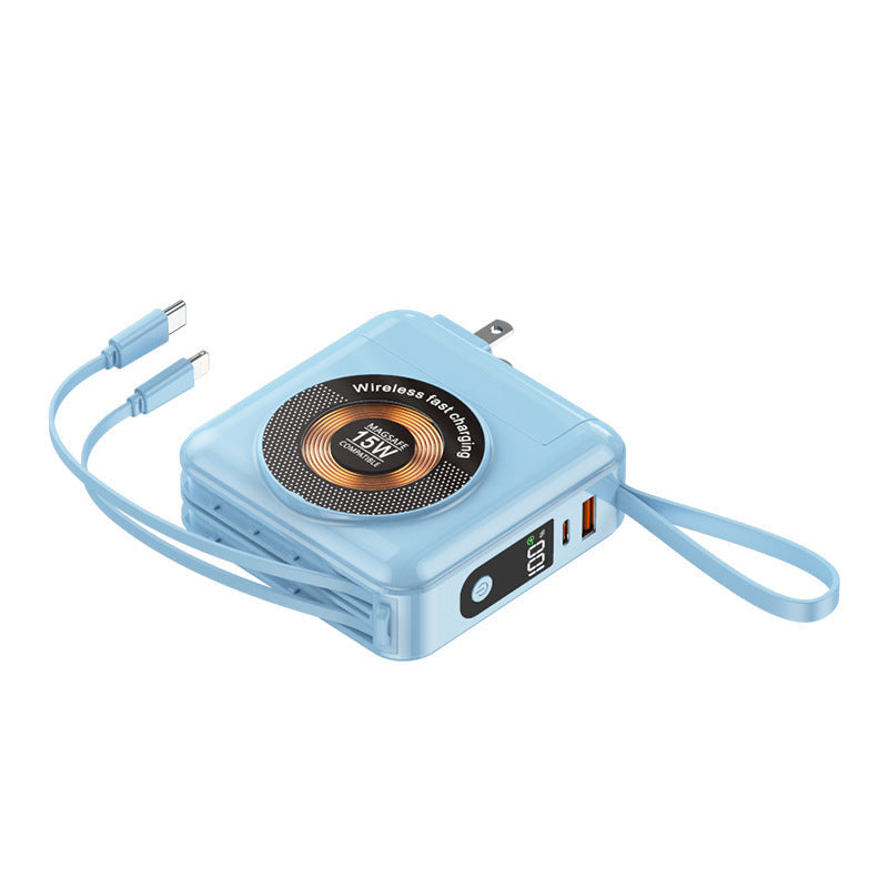 Portable charger with integrated wireless fast charging Kalsten