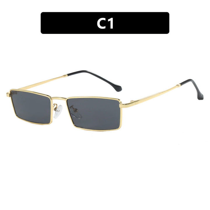 Women square sunglasses with metallic frame and comfortable nose pad Kalsten