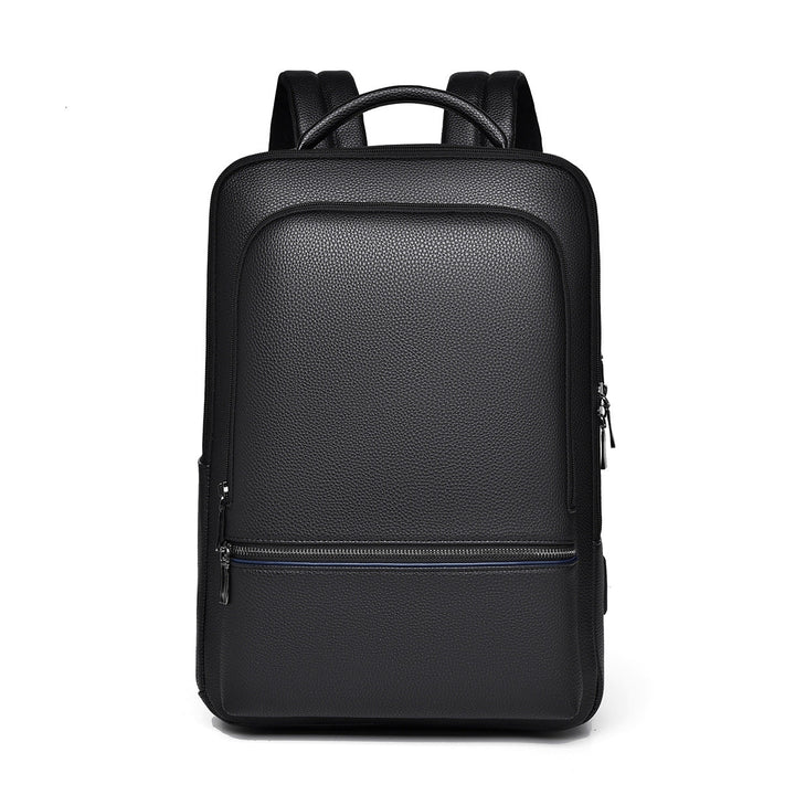 Sleek Leather Laptop Backpack Kalsten
