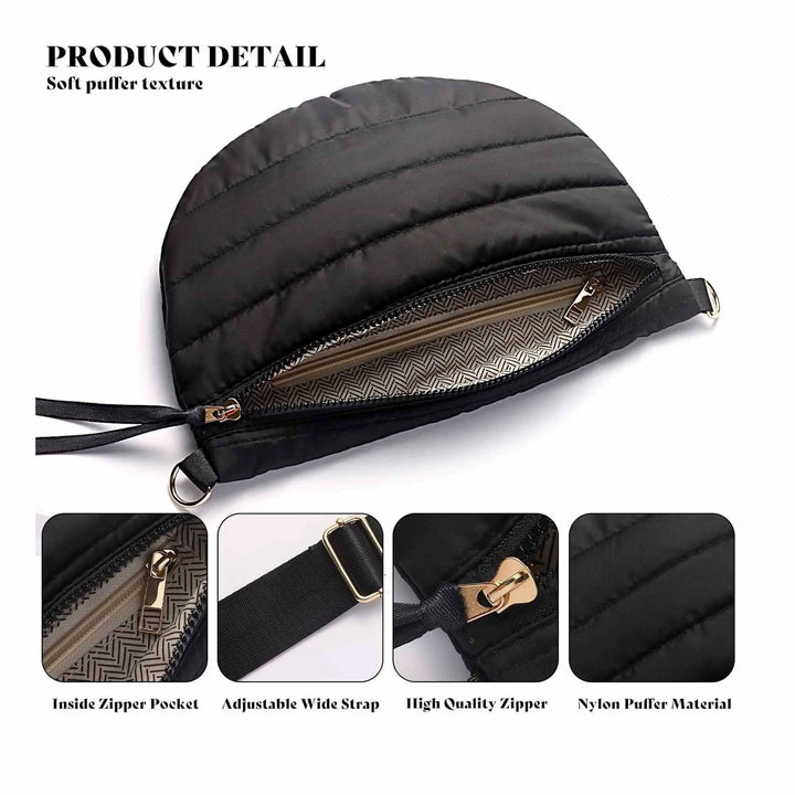 Women stylish shoulder bag with adjustable strap and multiple compartments Kalsten