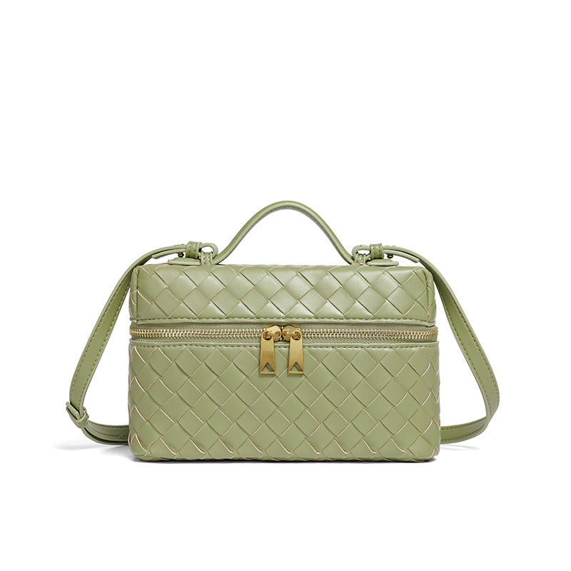 Woven Leather Cosmetic Case Acalora