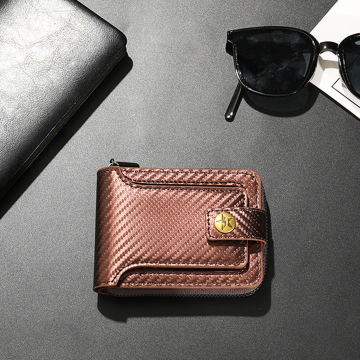 Compact Carbon Fiber Zip Wallet Kalsten