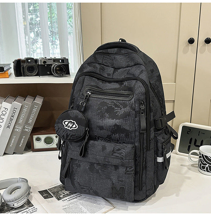 High-Capacity Multi-Pocket School Backpack