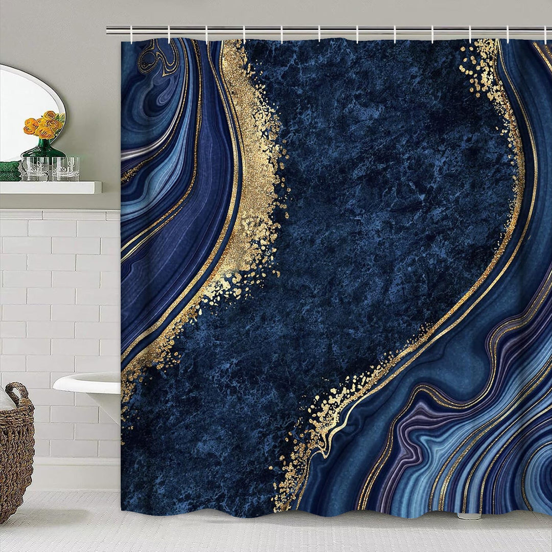 Artistic Marble Texture Shower Curtain Kalsten