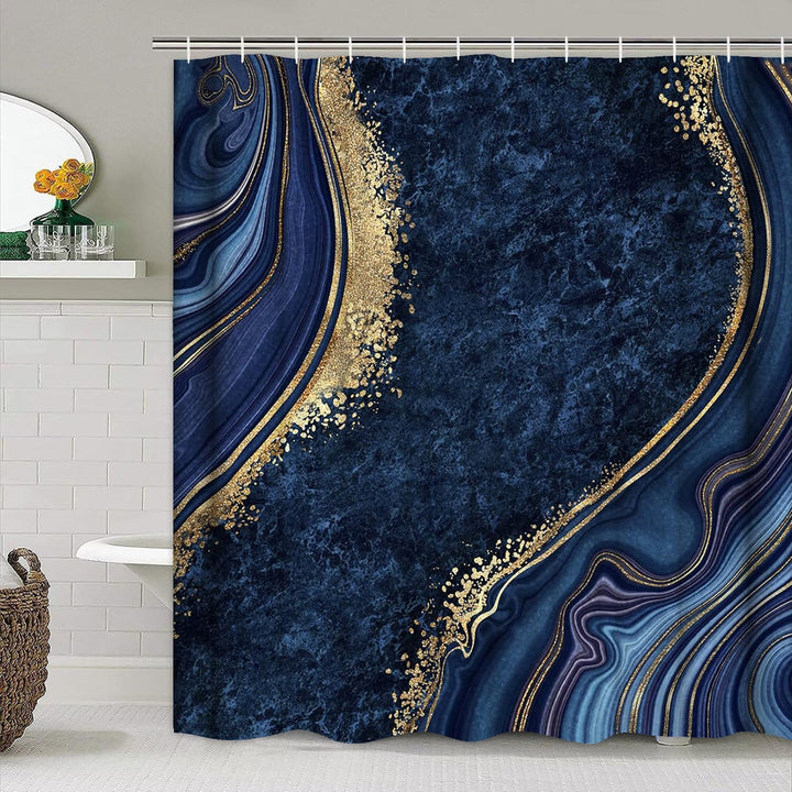Artistic Marble Texture Shower Curtain Kalsten