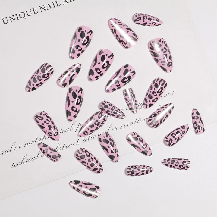 Artistic Leopard Print Press-On Nails Kalsten