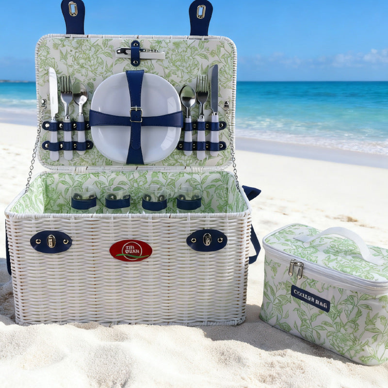 Ladies picnic basket with integrated dish set and cooling compartment Kalsten