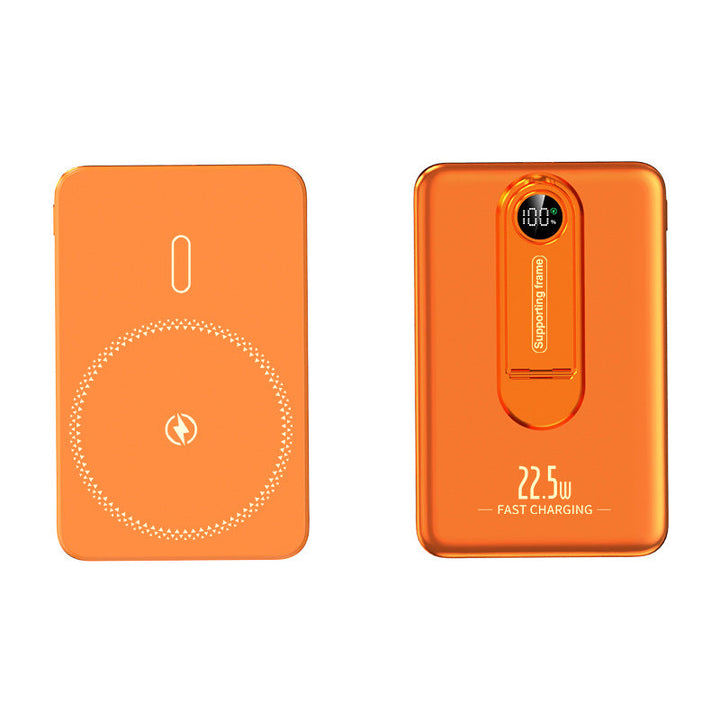Portable Qi charging power bank with integrated fast charging function and digital display Kalsten