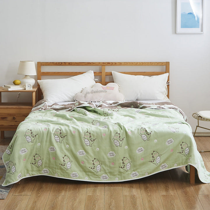 Women Elegant Blanket with Subtle Leaf Pattern Kalsten