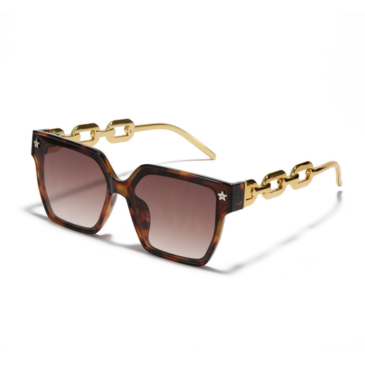 Ladies stylish square sunglasses with innovative metal frame construction Kalsten