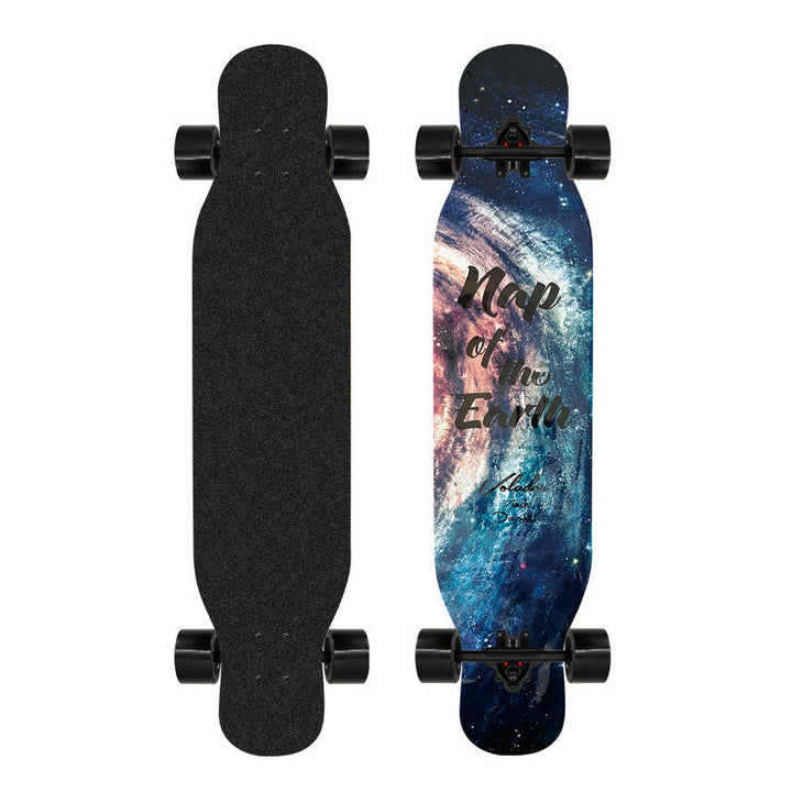 Artistic Lion-Emblazoned Longboard Kalsten