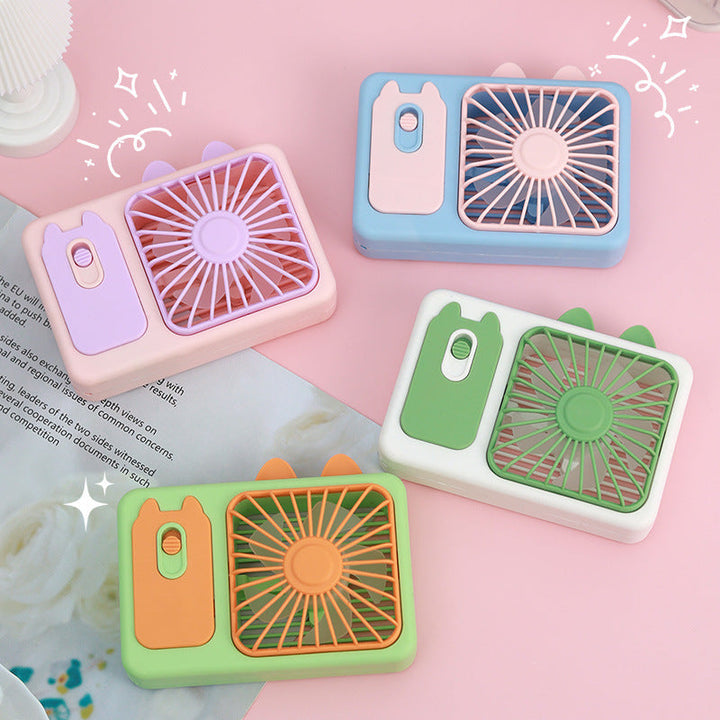 Women's Portable Hand Fan with Integrated Spray Function Kalsten