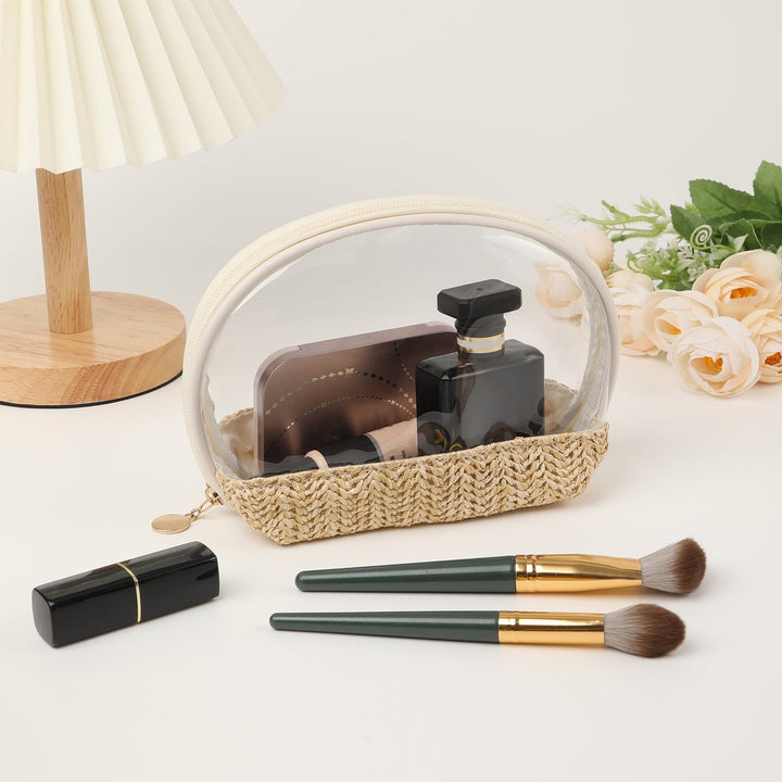 Transparent cosmetic bag with colorful bottom Kalsten