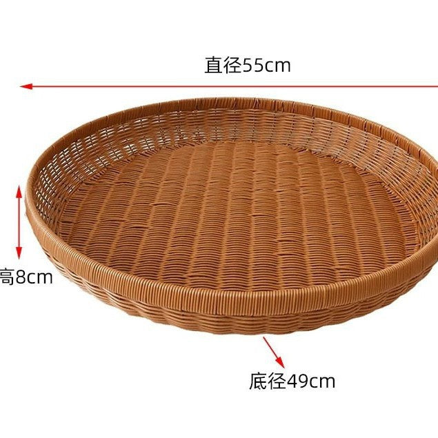 Unisex Round Rattan Basket Kalsten