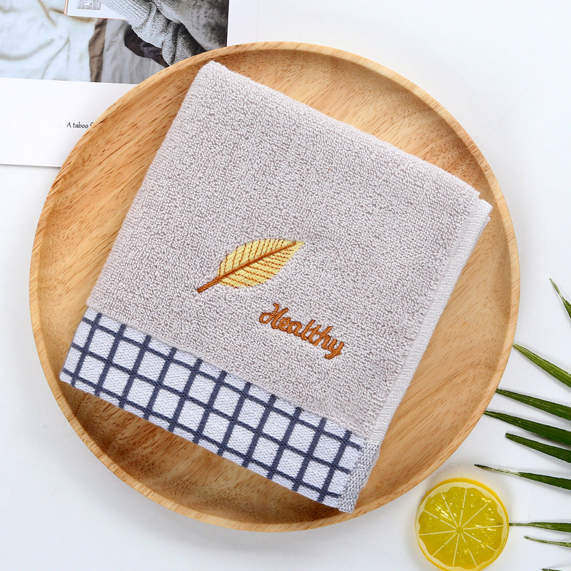 Terry Bath Towel with High-Quality Check Border Kalsten