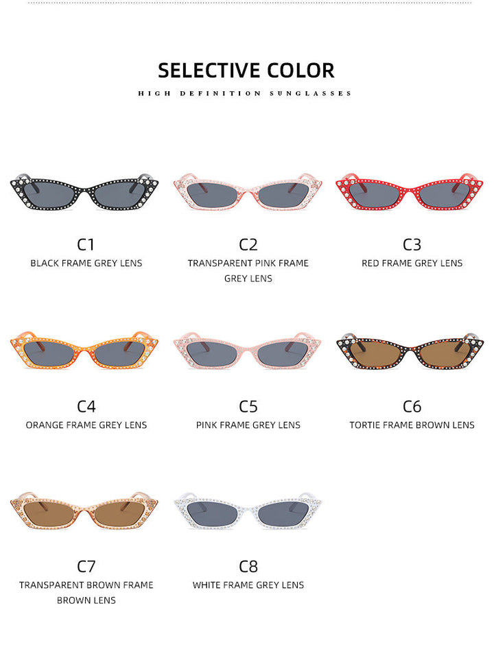 Women's extravagant Cat-Eye sunglasses with crystal embellishments Kalsten