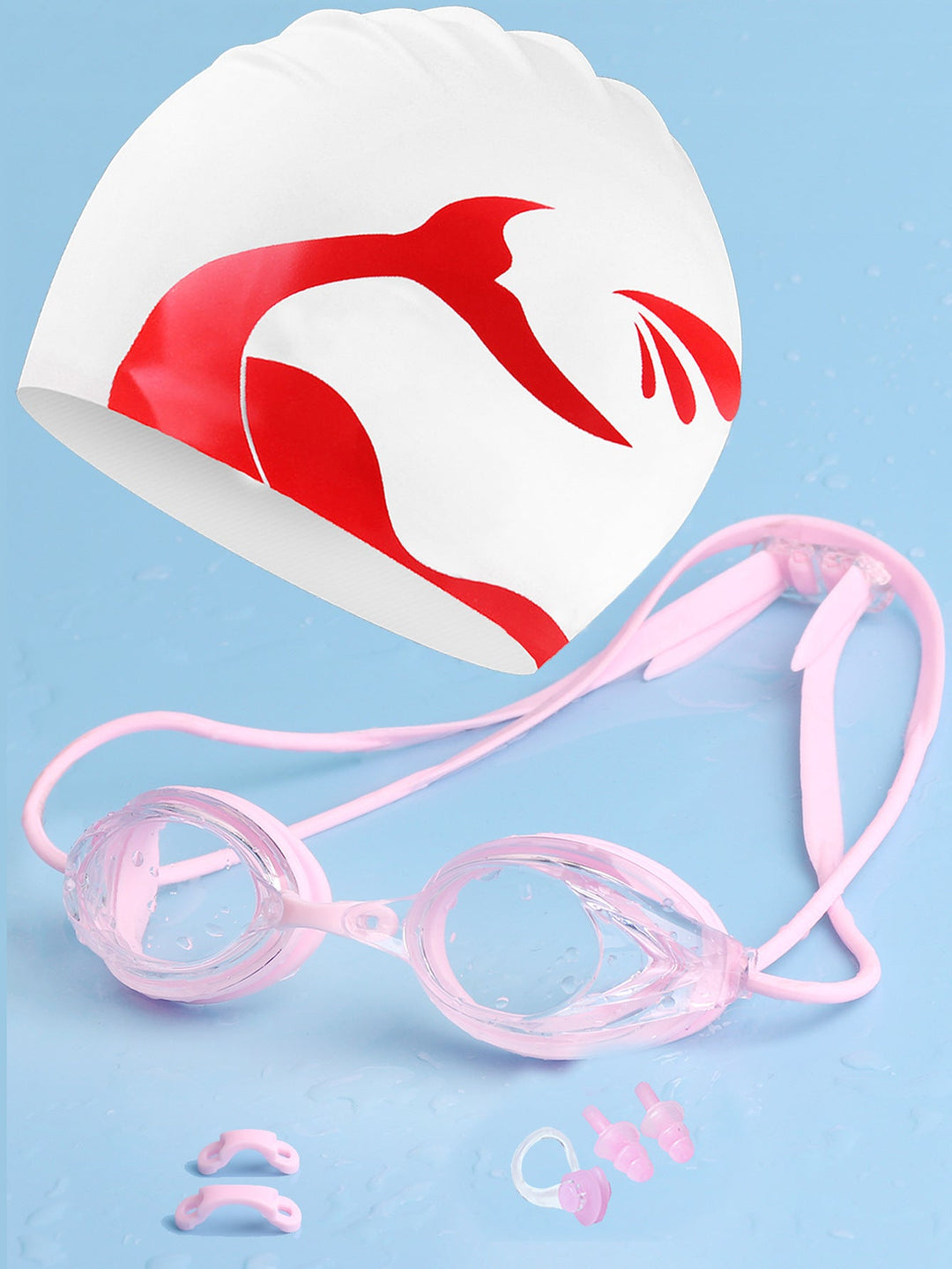 Swimming goggles with adjustable head strap and comfort nose piece Kalsten
