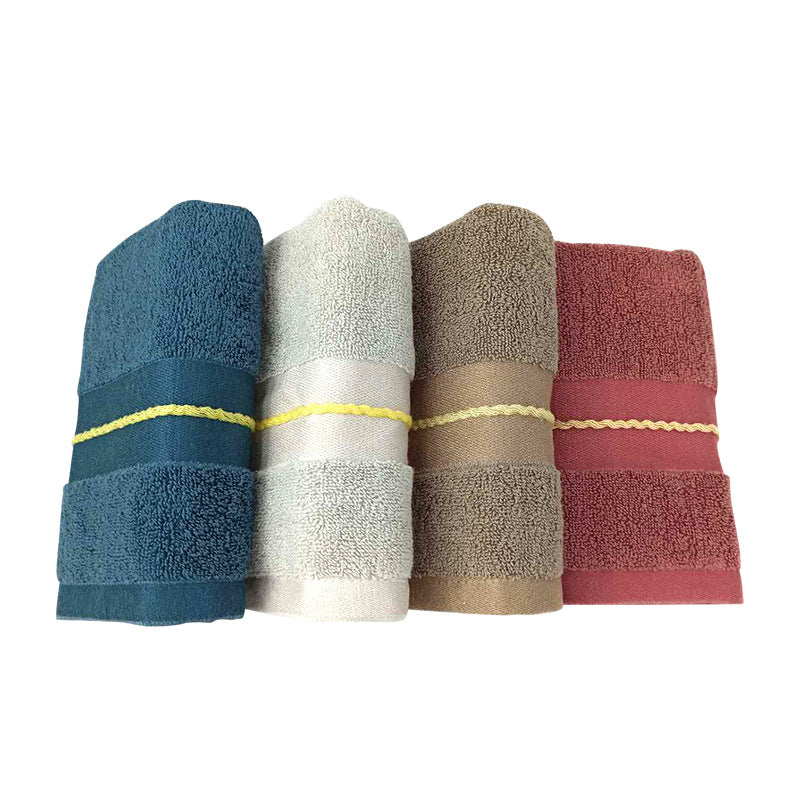 Premium terry bath towel with stylish jacquard pattern Kalsten
