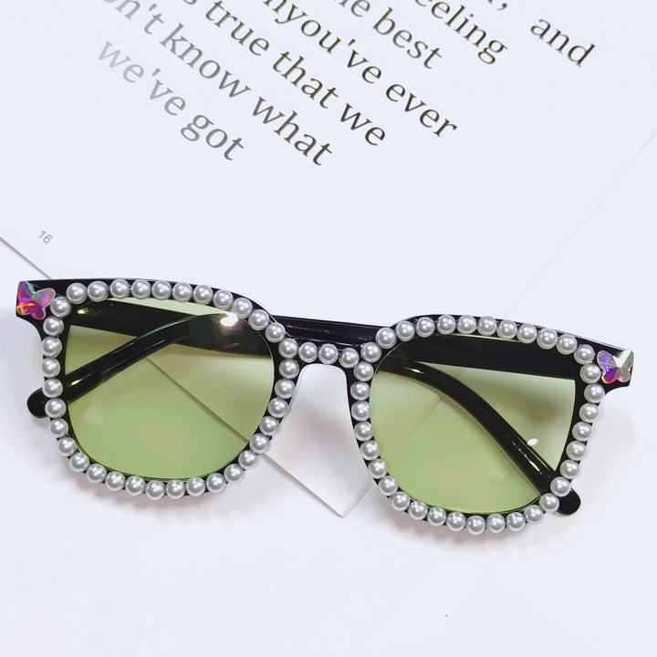Ladies Glamorous Sunglasses with Pearl Frame Kalsten