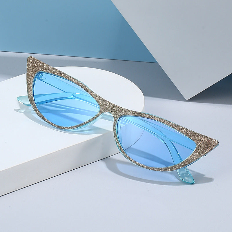 Women's Cat-Eye Sunglasses with Glittering Frame Kalsten