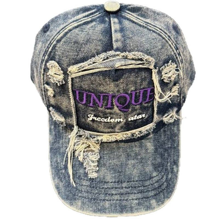 Women's Distressed Denim Baseball Cap Kalsten 1784084142