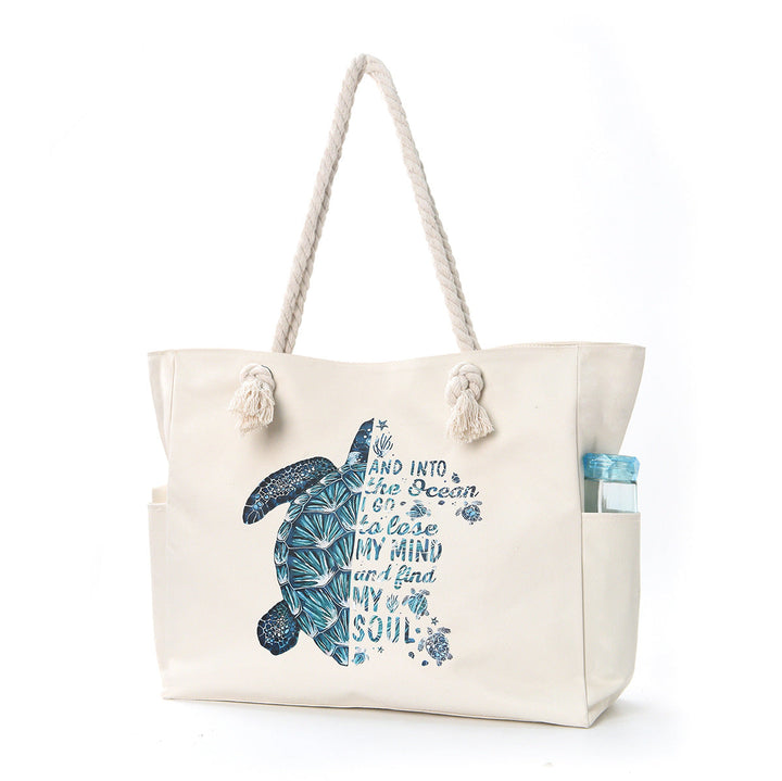Beach bag with practical side pockets and robust design Kalsten