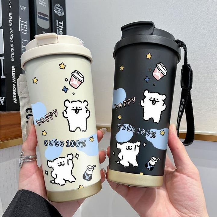 Ladies Insulated Coffee Mug with Funny Hello Kitty Design Kalsten