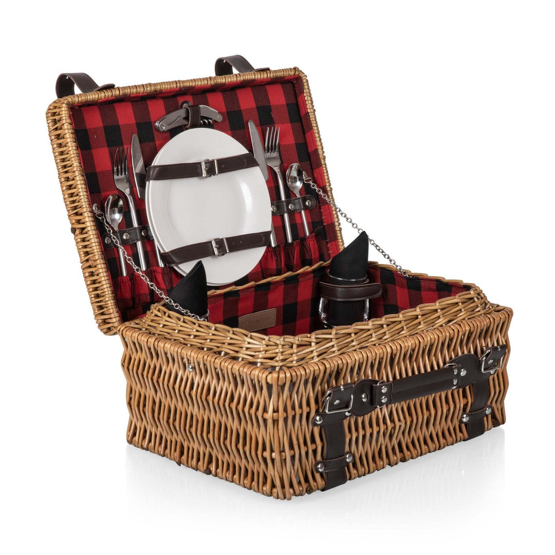 Women’s picnic basket with insulated inner compartment and high-quality dish set Kalsten