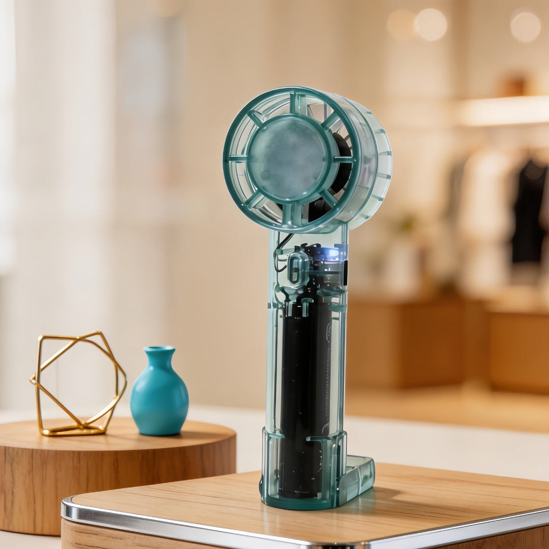 Women Portable Mini Hand Fan with Rechargeable Battery and USB Connection Kalsten