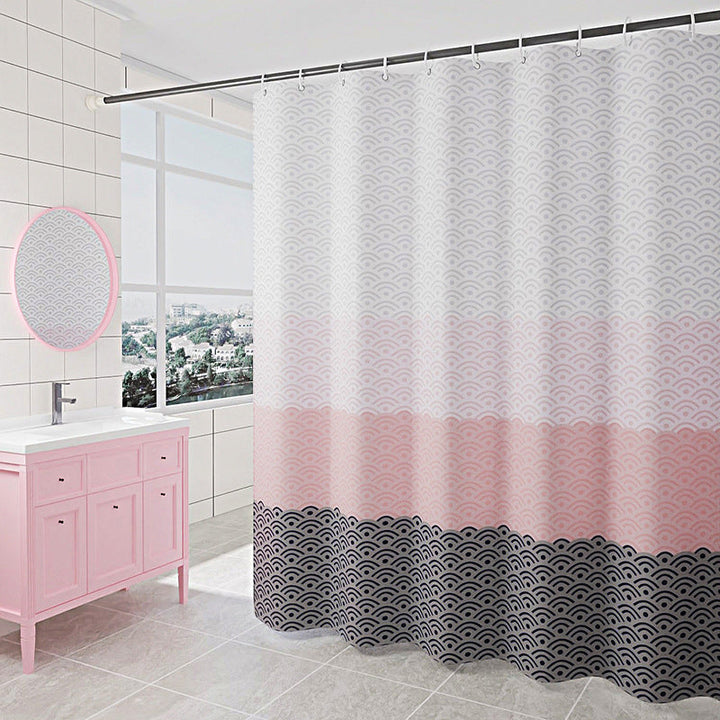 Modern Abstract Printed Shower Curtain Kalsten