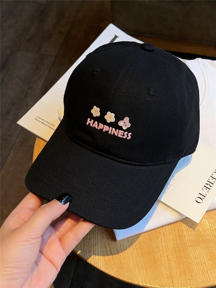 Women's Embroidered Happiness Baseball Cap Kalsten
