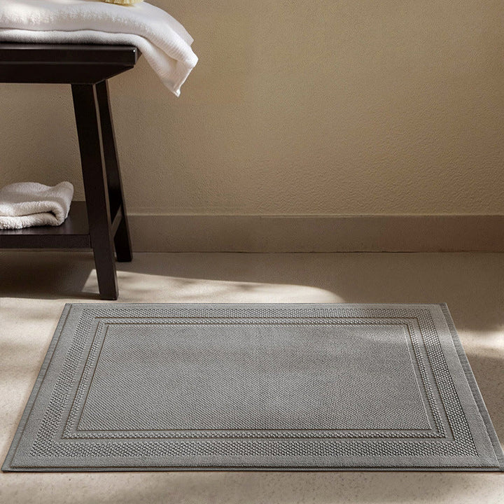 Plush Textured Bathroom Mat Kalsten