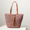 Handcrafted basket bag with fashionable tassel detail Kalsten