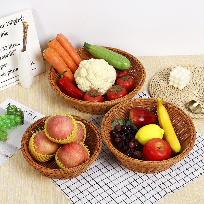 Basket with handwoven design Kalsten