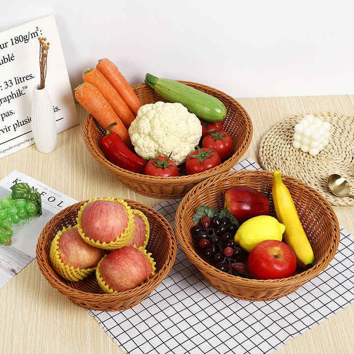 Basket with handwoven design Kalsten
