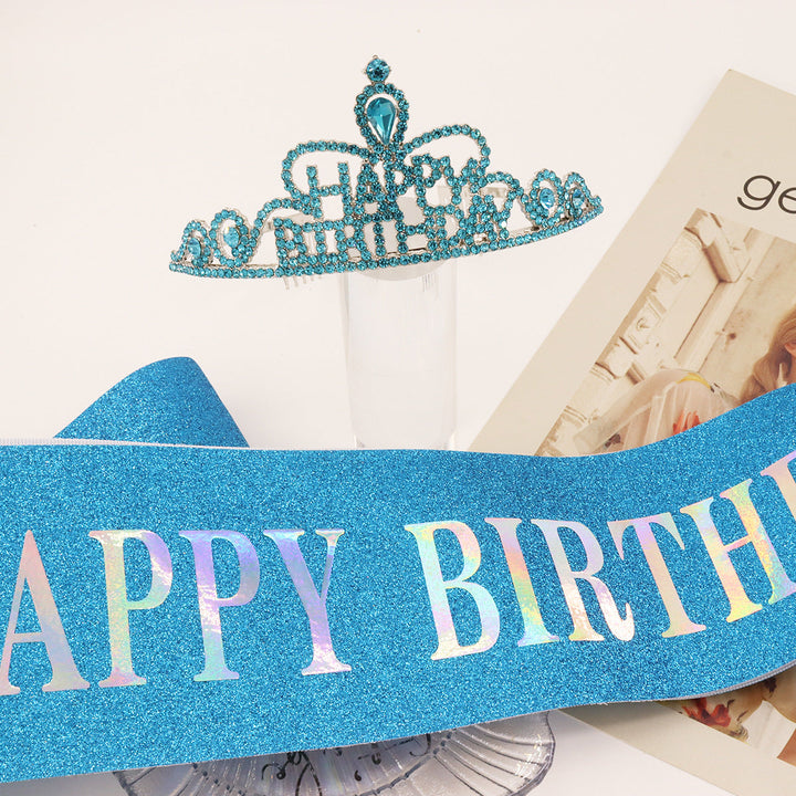 Women Funkenkrone with "Happy Birthday" lettering Kalsten