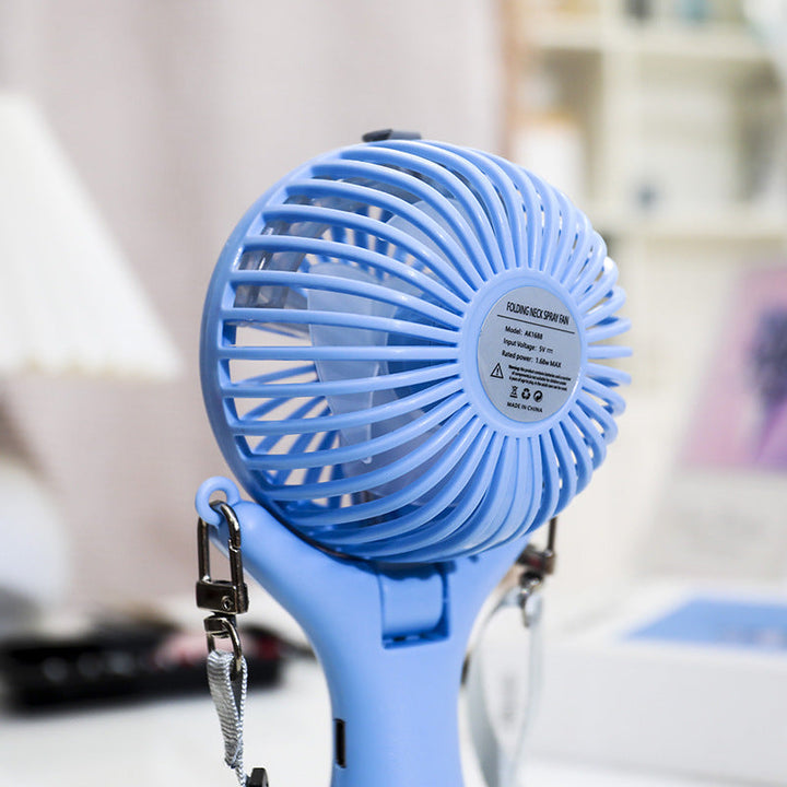 Women's Portable Mini Fan with Spray Function and Flexible Mounting System Kalsten