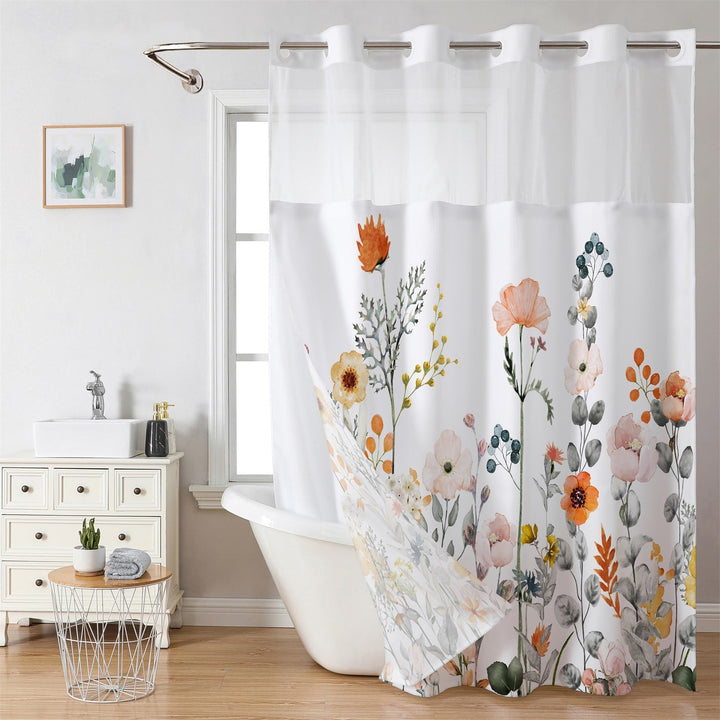 Artistic Floral Shower Curtain Kalsten