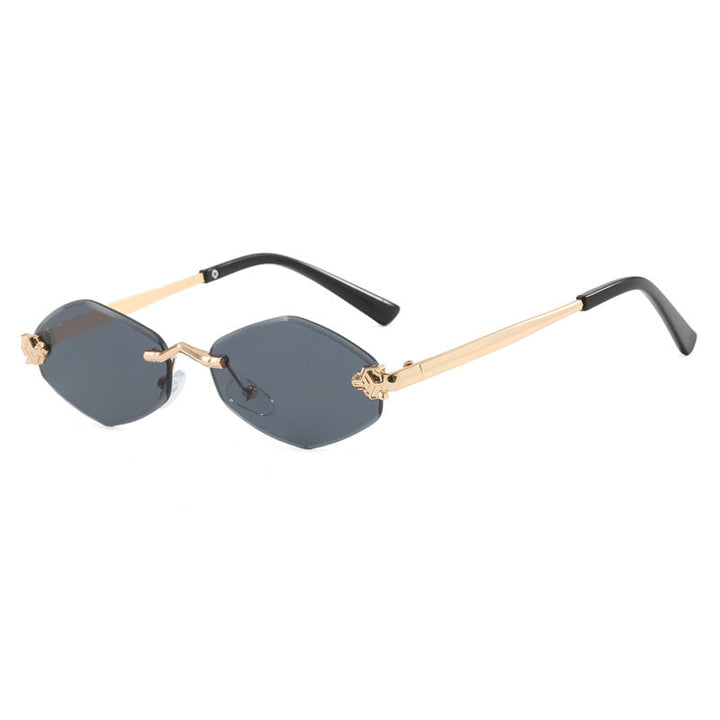 Women's geometric sunglasses with double metal frame and protective lenses Kalsten