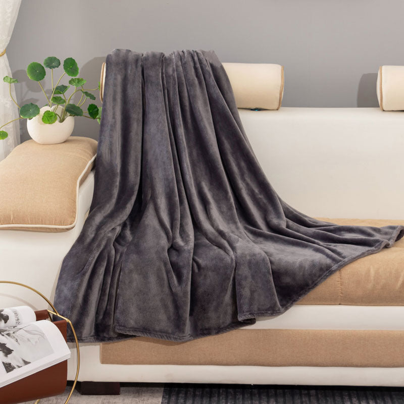 Ladies luxurious fleece blanket with soft texture Kalsten