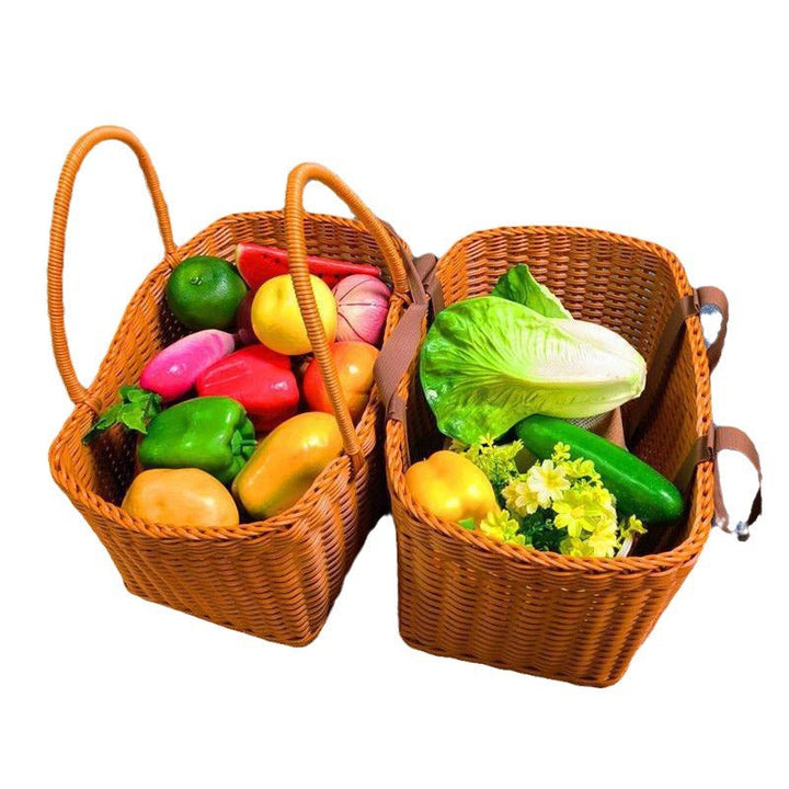 Handcrafted Woven Shopper Basket Kalsten