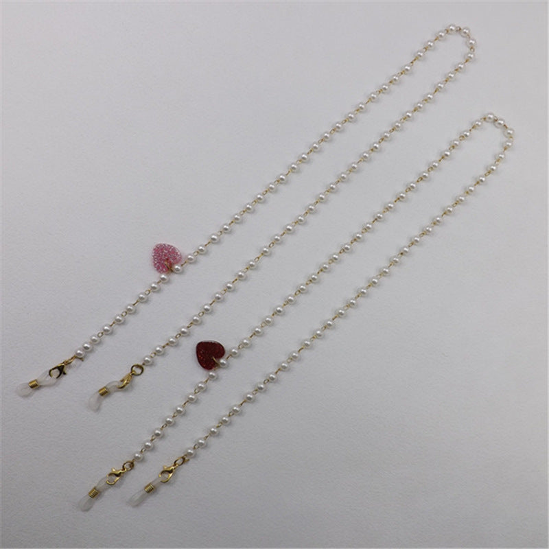 Pearl necklace with heart pendant Kalsten