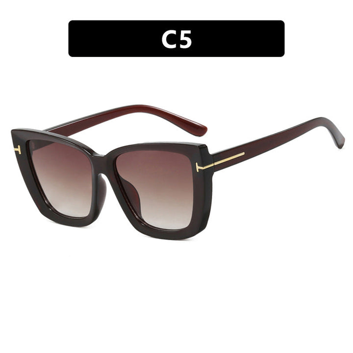 Women's large sunglasses in modern design with trendy tortoise pattern Kalsten