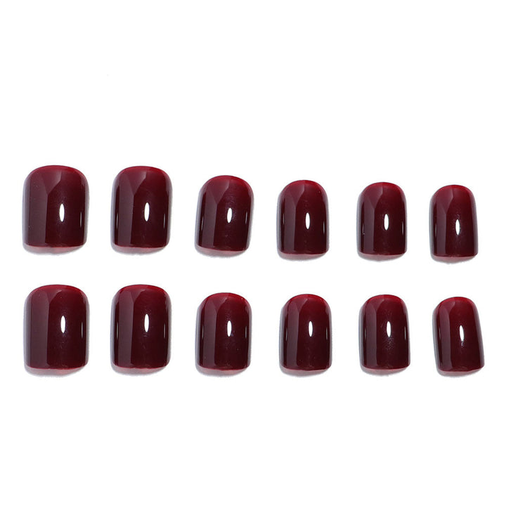 Glossy Press-On Nail Set with Elegant Design Kalsten