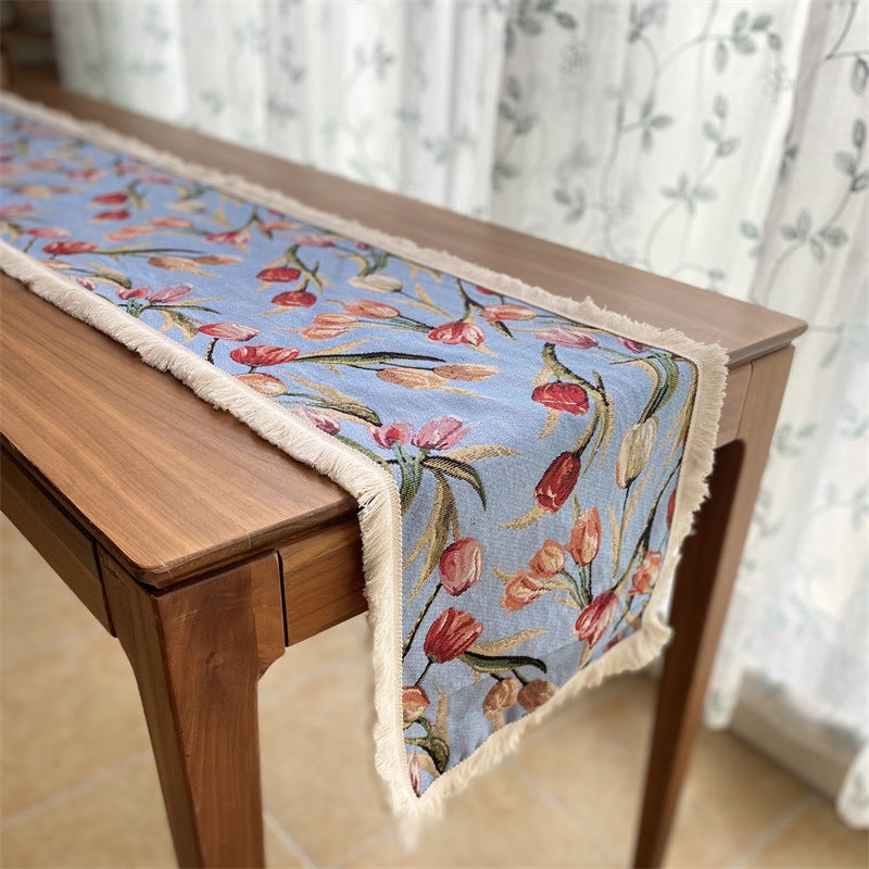 Elegant Floral Decorative Table Runner