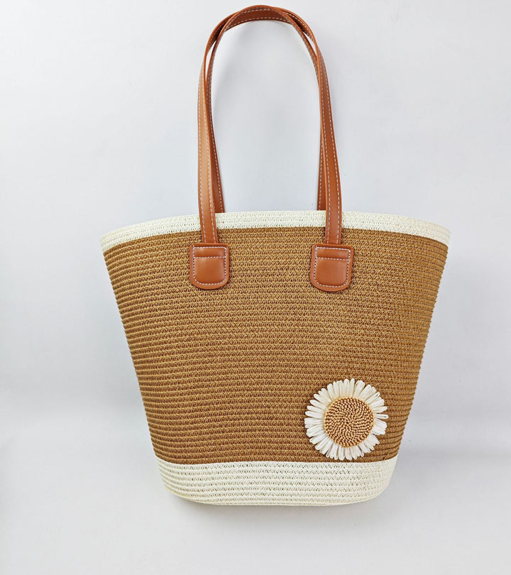 Beach bag with floral accents Kalsten